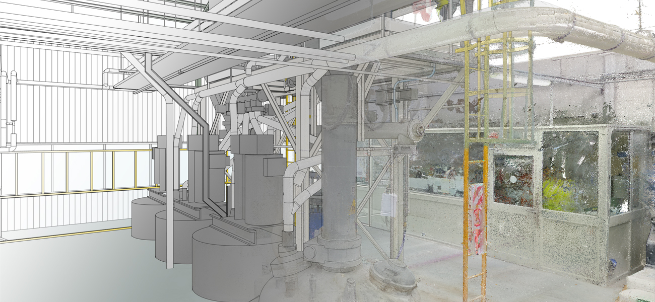 Scan to BIM d'une installation industrielle